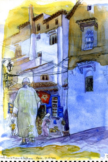 "Medina lanes", Chefchaouen, Morocco